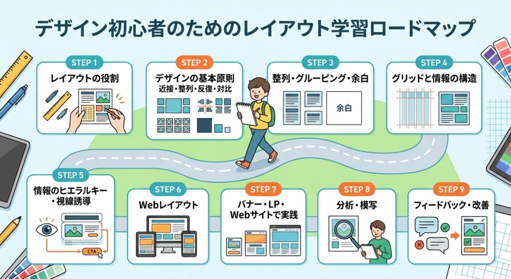 デザイン初心者のためのレイアウト学習ロードマップ